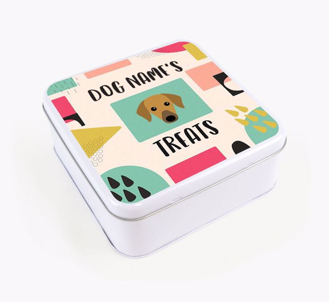 Personalised 'Abstract Design' Square Tin for your {breedFullName}